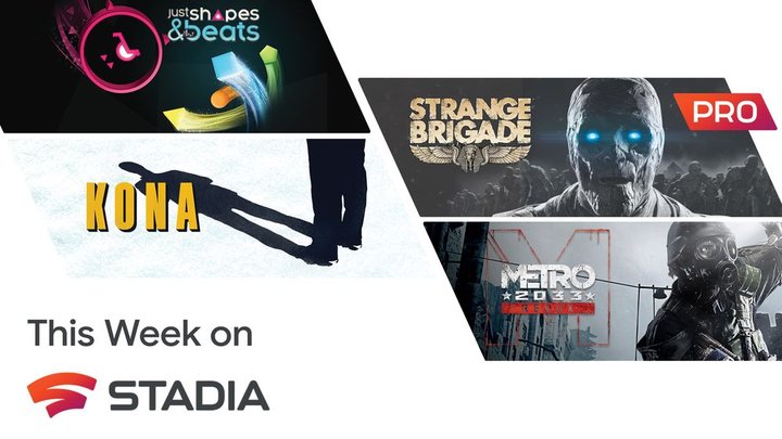 Gratis Stadia Pro games met Just Shapes & Beats, Strange Brigade, Metro 2033 en meer