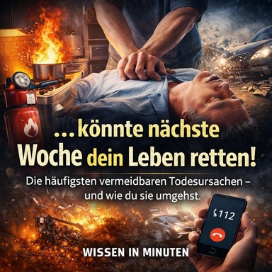 …könnte nächste Woche dein Leben retten!: Die häufigsten vermeidbaren Todesursachen – und wie du sie umgehst