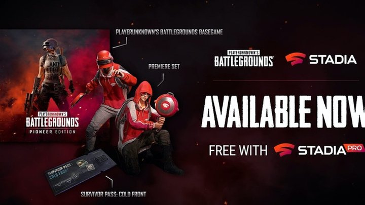 PUBG nu beschikbaar op Google Stadia