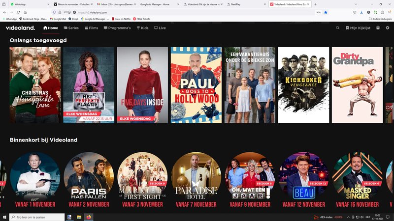 Videoland: Dit zijn de nieuwe releases in November (2024)