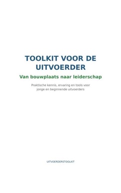 Toolkit voor de beginnende uitvoerder