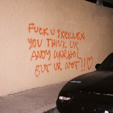 F*CK U SKRILLEX YOU THINK UR ANDY WARHOL BUT UR NOT!! <3