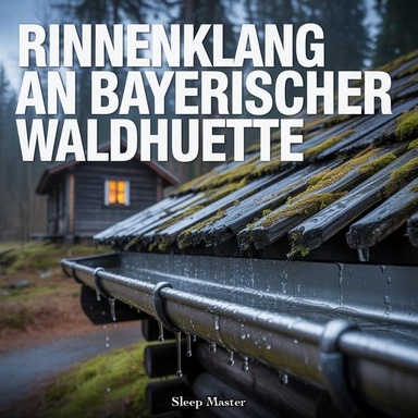 Rinnenklang an Bayerischer Waldhuette: 8 Stunden Rinnengeraeusch und Naesse auf Holzschindeln