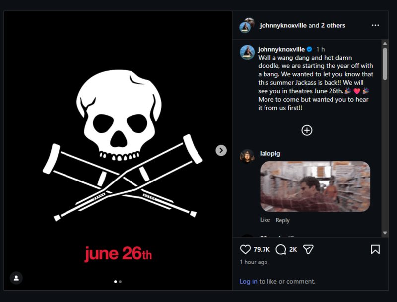 Jackass keert deze zomer terug met een vijfde film: release op 26 juni bevestigd