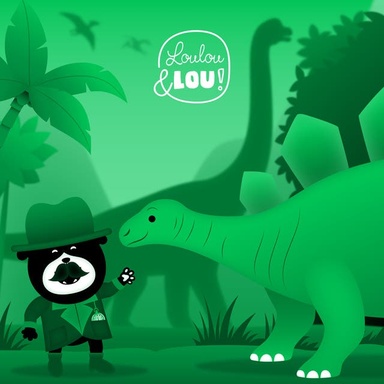 Kapitein Klok: Loulou & Lou tussen de dino’s