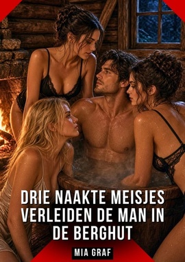Drie naakte meisjes verleiden de man in de berghut