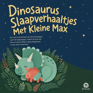 Dinosaurus Slaapverhaaltjes Met Kleine Max: Een Vast Avondritueel Van Dinoverhaaltjes Voor Het Slapengaan, Waarin Je Kind Met Max En Zijn Knuffels Rustig Wegdoezelt in Een Zacht Varennest