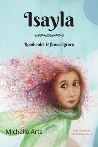 Isayla 1 - Roodviolet en fluweelgroen