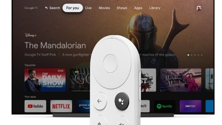 Flinke reclame-uitingen voor Google Stadia op Google TV-homescherm
