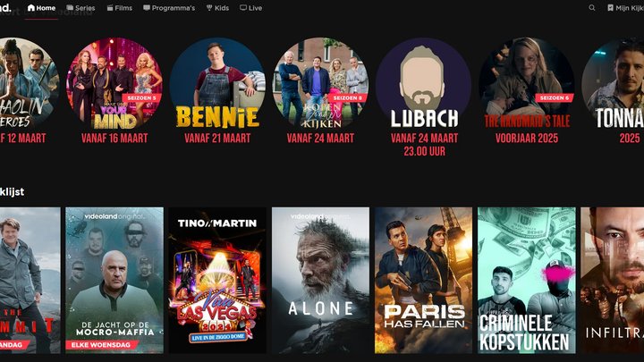 Videoland in maart 2025: Dit zijn de nieuwste releases