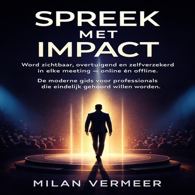 Spreek Met Impact: Word zichtbaar, overtuigend en zelfverzekerd in elke meeting — online én offline. De moderne gids voor professionals die eindelijk gehoord willen worden.