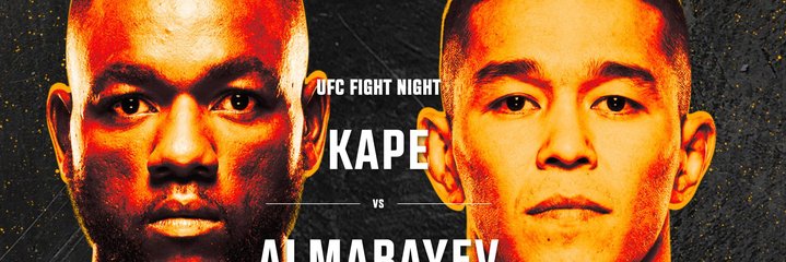 UFC Fight Night Kape vs. Almabayev: Hoe laat en waar kun je kijken?