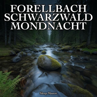 Forellbach Schwarzwald Mondnacht: 8 Stunden Klares Bachwasser Ueber Felssteine im Schwarzwald