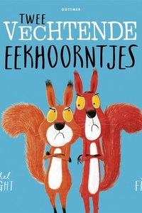 Twee vechtende eekhoorntjes