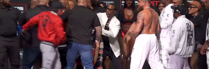 Mike Tyson geeft tik aan Jake Paul tijdens face-off: Spanningen stijgen voor gevecht op 16 november