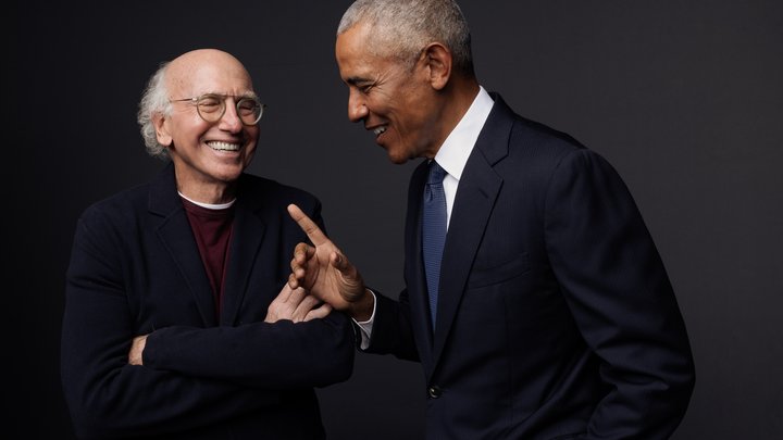 HBO verrast met eerste beelden: Larry David en de Obama’s vieren 250 jaar Amerika (op hun eigen manier)