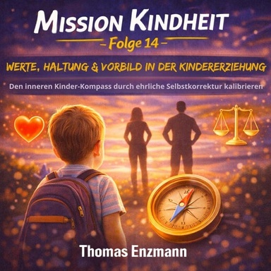 MISSION KINDHEIT - Folge 14 - Werte, Haltung & Vorbild in der Kindererziehung: Den inneren Kinder-Kompass durch ehrliche Selbstkorrektur kalibrieren.