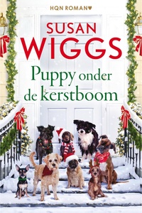 Puppy onder de kerstboom