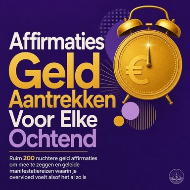 Affirmaties Geld Aantrekken Voor Elke Ochtend: Ruim 200 Nuchtere Geld Affirmaties Om Mee Te Zeggen En Geleide Manifestatiereizen Waarin Je Overvloed Voelt Alsof Het Al Zo Is