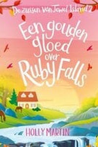 Een gouden gloed over Ruby Falls