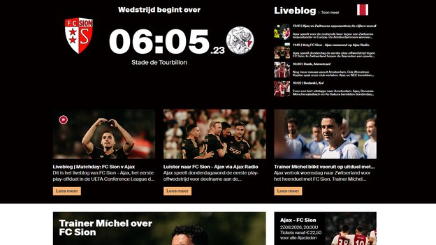 Dit is hoe je gratis naar Sion - Ajax kijkt