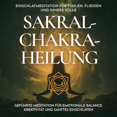 Einschlafmeditation für Fühlen, Fließen und innere Fülle - Sakralchakra-Heilung: Geführte Meditation für emotionale Balance, Kreativität und sanftes Einschlafen