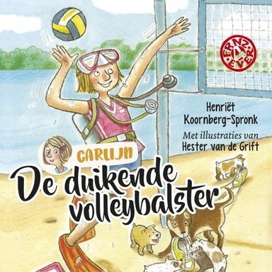 De duikende volleybalster