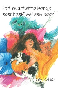 Het zwartwitte hondje zoekt zelf wel een baasje