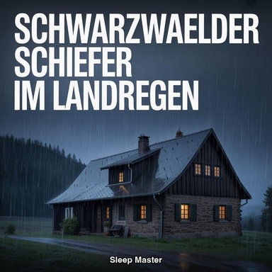 Schwarzwaelder Schiefer im Landregen: 8 Stunden Stetigem Landregen auf Schiefer fuer Tiefen Nachtschlaf