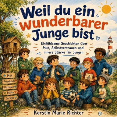 Weil du ein wunderbarer Junge bist: Einfühlsame Geschichten über Mut, Selbstvertrauen und innere Stärke für Jungen