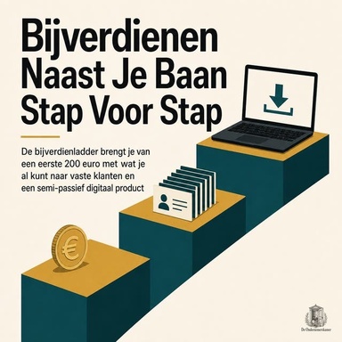 Bijverdienen Naast Je Baan Stap Voor Stap: De Bijverdienladder Brengt Je Van Een Eerste 200 Euro Met Wat Je Al Kunt Naar Vaste Klanten En Een Semi Passief Digitaal Product