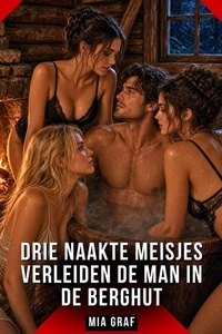 Drie naakte meisjes verleiden de man in de berghut