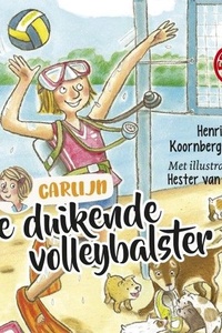 De duikende volleybalster