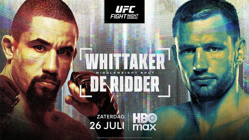 UFC Fight Night Abu Dhabi: De Ridder vs. Whittaker op 26 juli te zien in Nederland