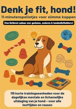 Denk je fit, hond! – 11-minutenspelletjes voor slimme koppen (Een liefdevol cadeau voor gezinnen, senioren & hondenliefhebbers)