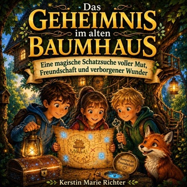 Das Geheimnis im alten Baumhaus: Eine mutige Schatzsuche voller Mut, Freundschaft und verborgener Wunder